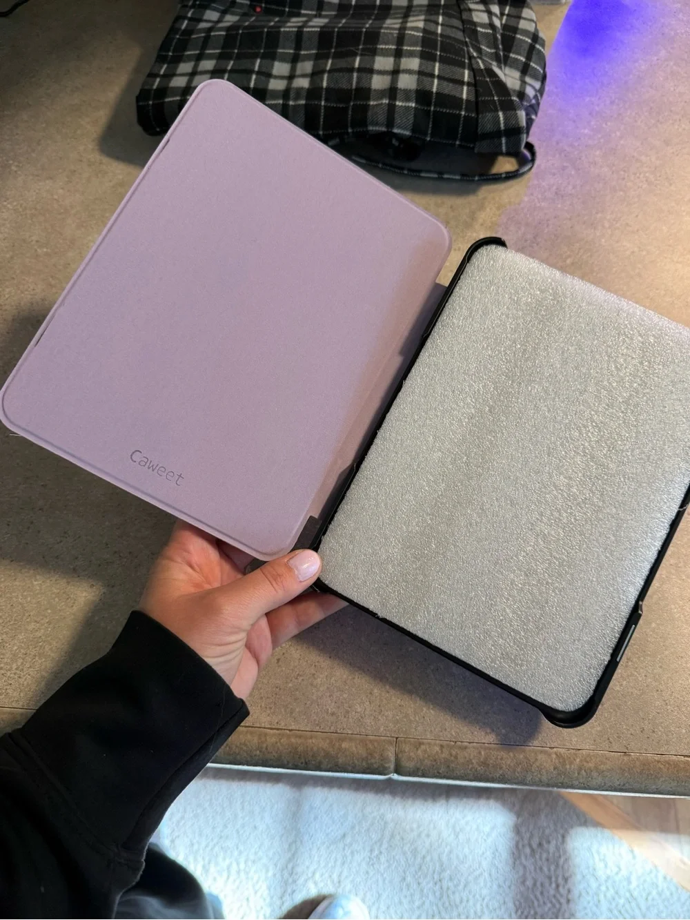 Glitter Purple Tablet Cover - Sleek Protective Sleeve